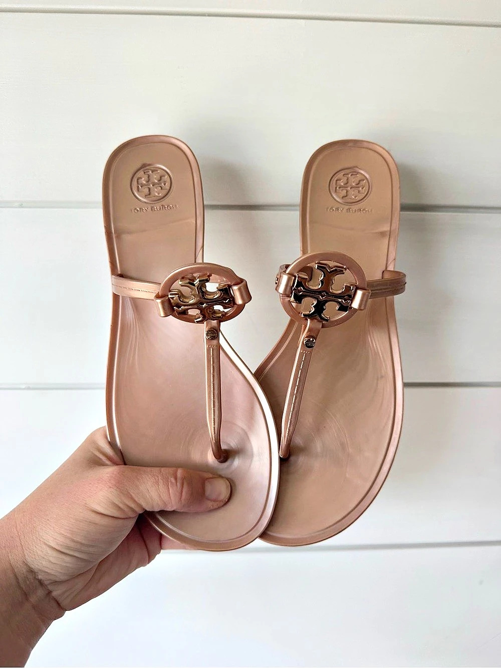Tory Burch Mini Miller Jelly Thong Sandals Pink